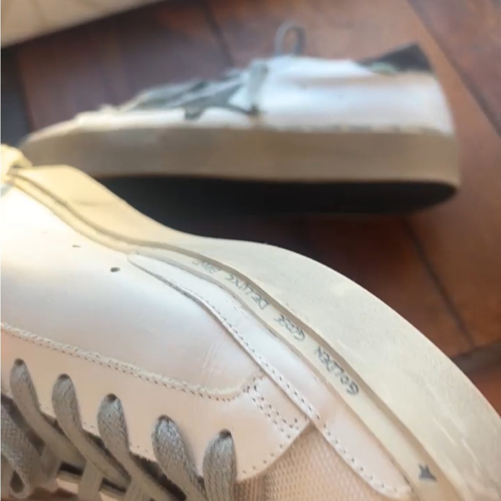Golden Goose White and Black Sneakers - Picture 3 of 6